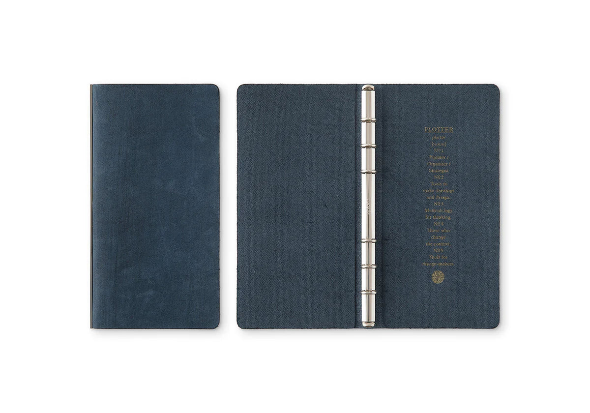 PLOTTER Horse Hair II 6-Ring Leather Binder PLT5016 (Narrow Size)