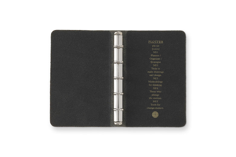 PLOTTER Liscio 5-Ring Leather Binder PLT5012 (Mini 5 Size)