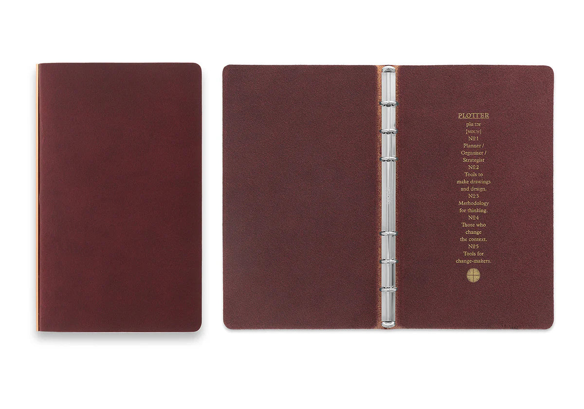 PLOTTER Liscio 6-Ring Leather Binder PLT5012 (Bible Size)