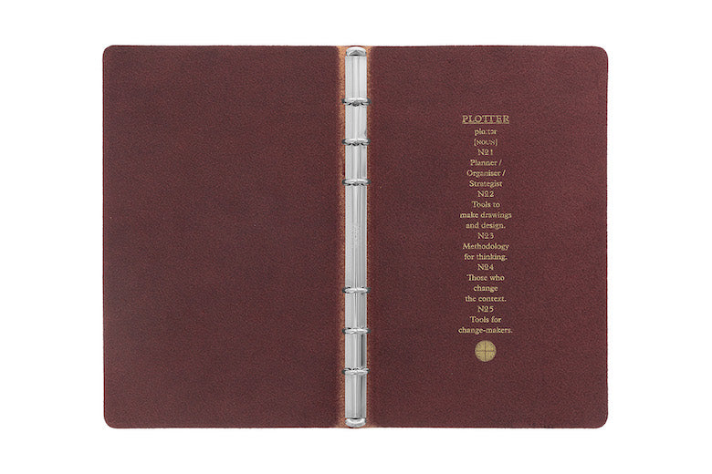 PLOTTER Liscio 6-Ring Leather Binder PLT5012 (Bible Size)