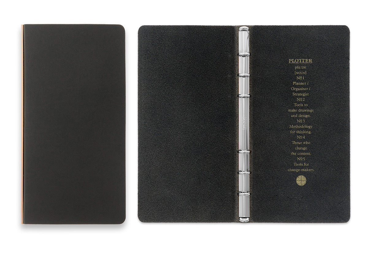 PLOTTER Liscio 6-Ring Leather Binder PLT5012 (Narrow Size)
