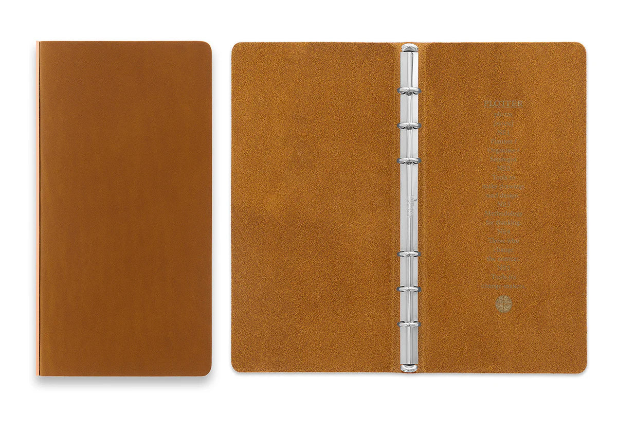 PLOTTER Liscio 6-Ring Leather Binder PLT5012 (Narrow Size)