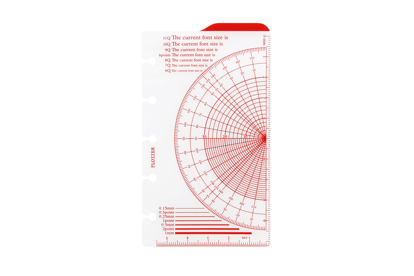 PLOTTER Ruler Pad PLT0009 (Mini 5 Size)