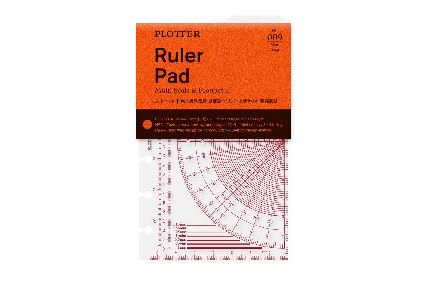 PLOTTER Ruler Pad PLT0009 (Mini Size)