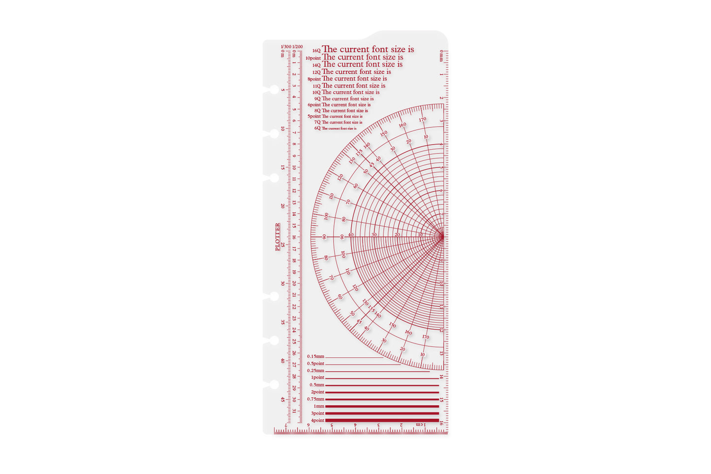PLOTTER Ruler Pad PLT0009 (Narrow Size)
