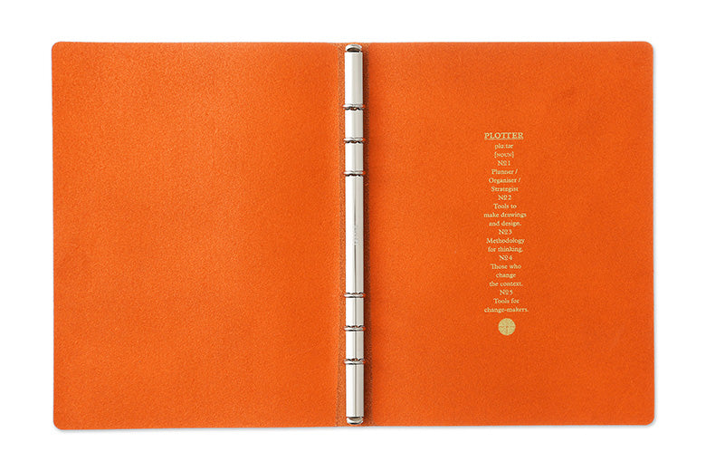 PLOTTER Shrink 6-Ring Leather Binder PLT5003 (A5 Size)