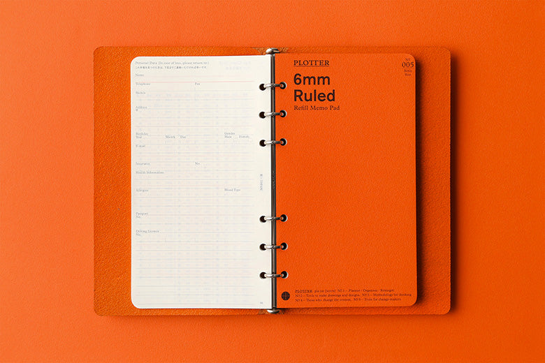 PLOTTER Shrink 6-Ring Leather Binder PLT5003 (Bible Size)