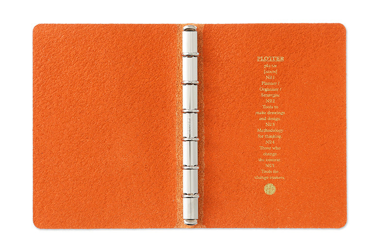 PLOTTER Shrink 6-Ring Leather Binder PLT5003 (Mini Size)