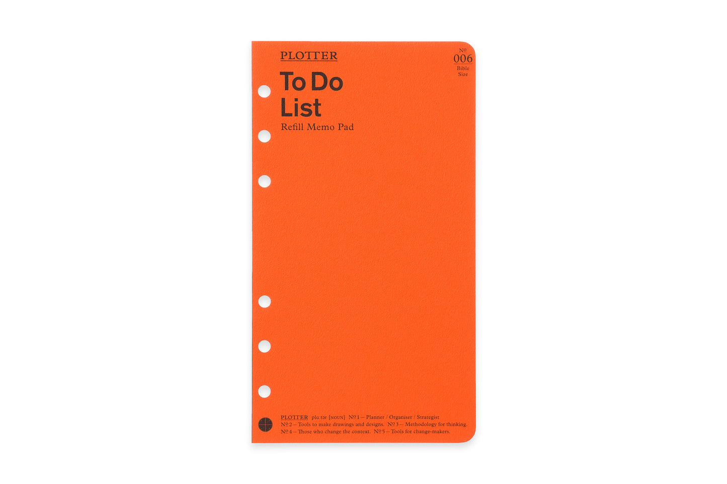 PLOTTER To Do List 50 sheets PLT0006 (Bible Size)