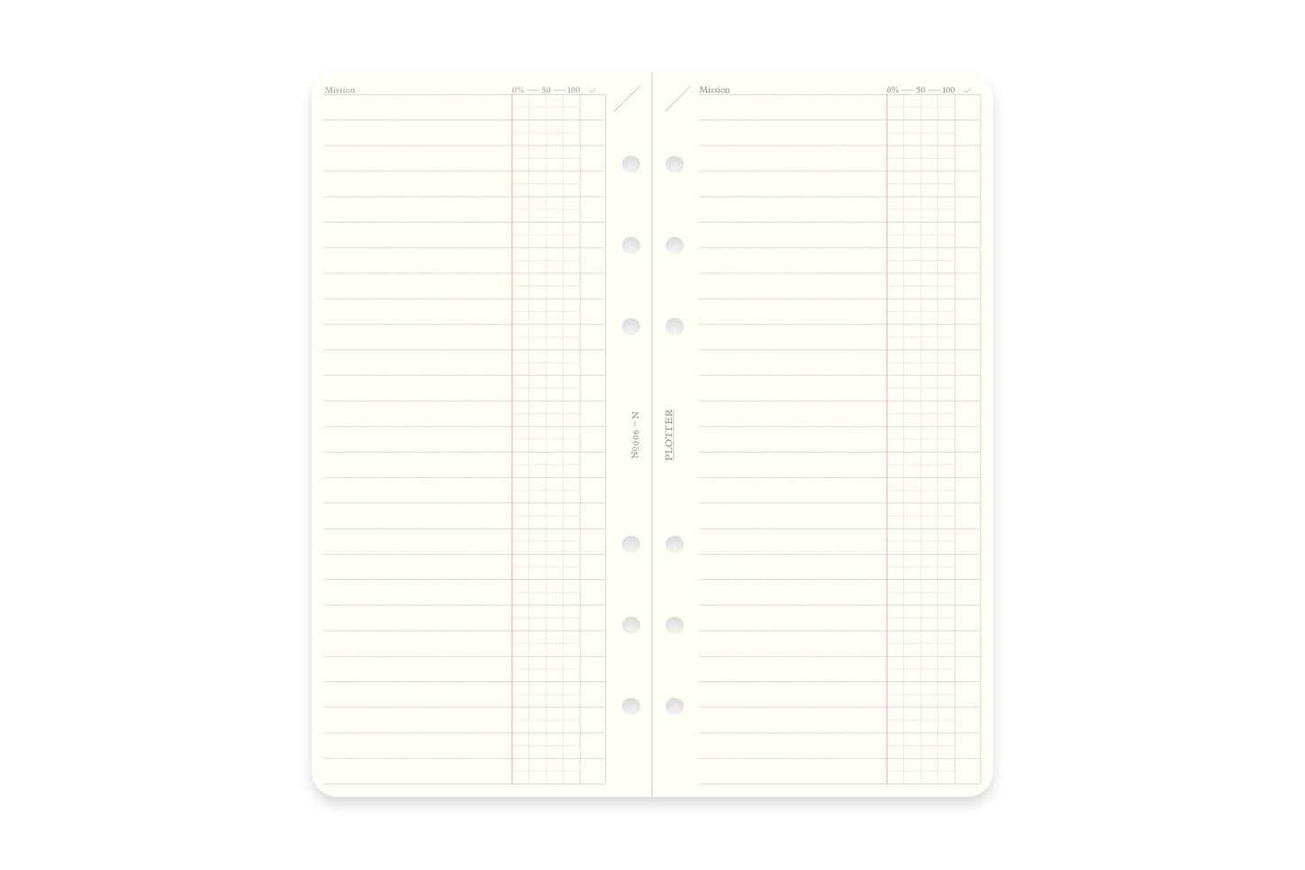 PLOTTER To Do List 50 sheets PLT0006 (Narrow Size)