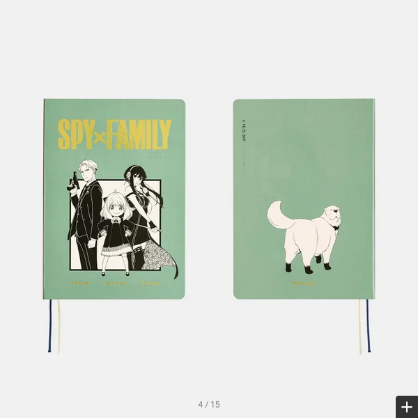Hobonichi Techo 2025 SPY x FAMILY: Forger Family HON / A5 Size / Daily / Jan start / Mon start - English Edition