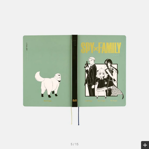 Hobonichi Techo 2025 SPY x FAMILY: Forger Family HON / A5 Size / Daily / Jan start / Mon start - English Edition