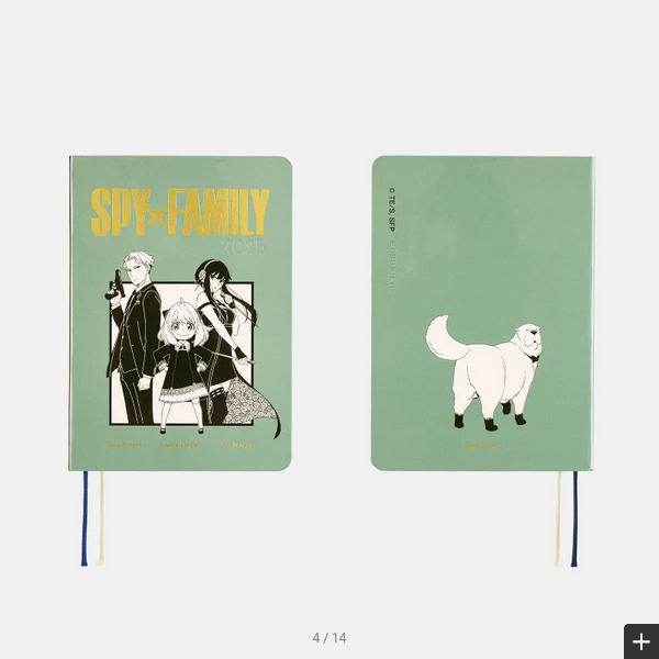 Hobonichi Techo 2025 SPY x FAMILY: Forger Family HON / A6 Size / Daily / Jan start / Mon start - English Edition