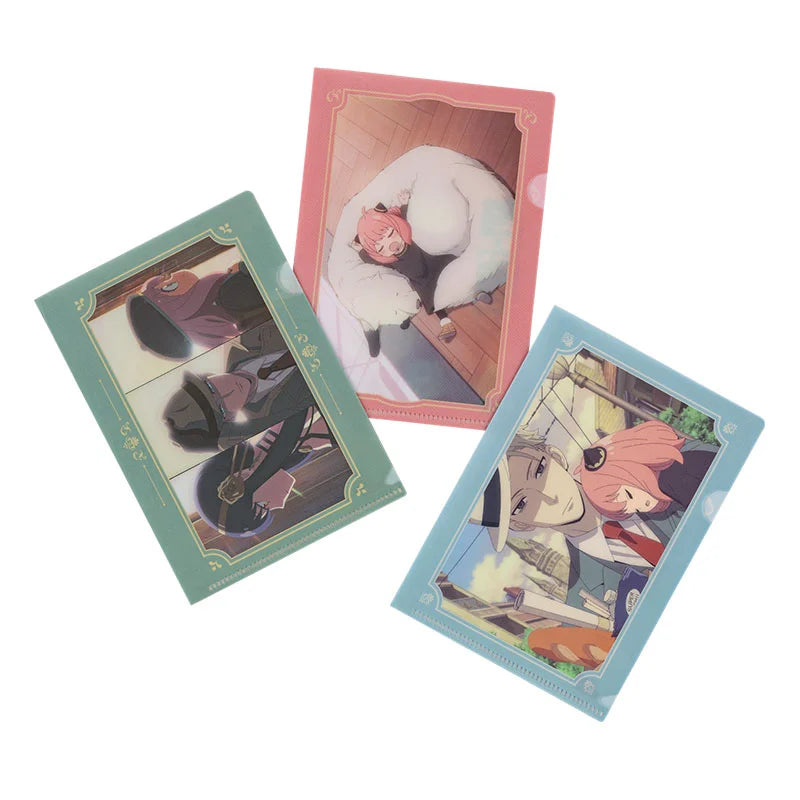 SPY x FAMILY: Hobonichi Clear Folder Set of 3 for A6 Size (SPY x FAMILY), 2025 Hobonichi Accessories
