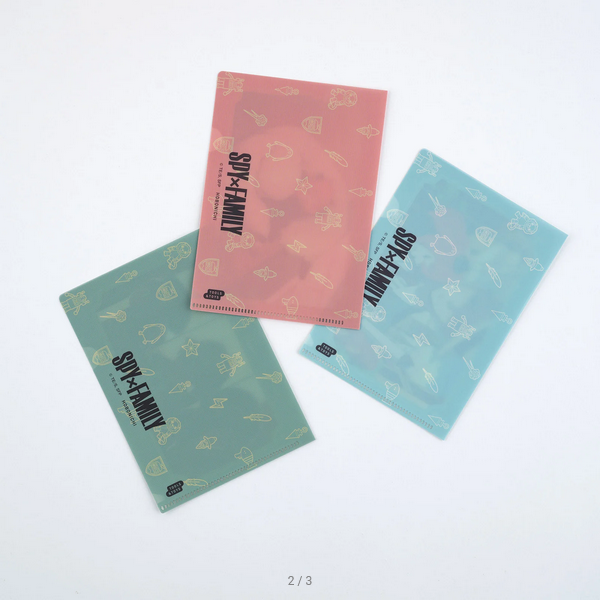 SPY x FAMILY: Hobonichi Clear Folder Set of 3 for A6 Size (SPY x FAMILY), 2025 Hobonichi Accessories