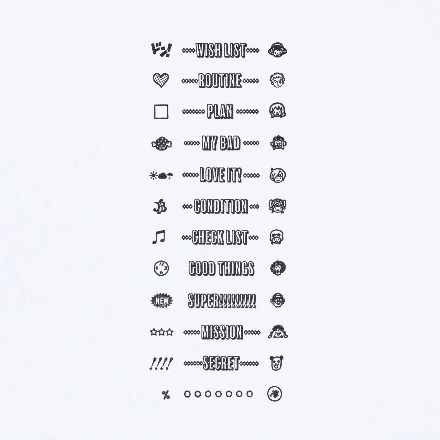 PRE-ORDER Sanby x Hobonichi: Rotating Stamp for the Techo - One Piece , 2026 Hobonichi Accessories