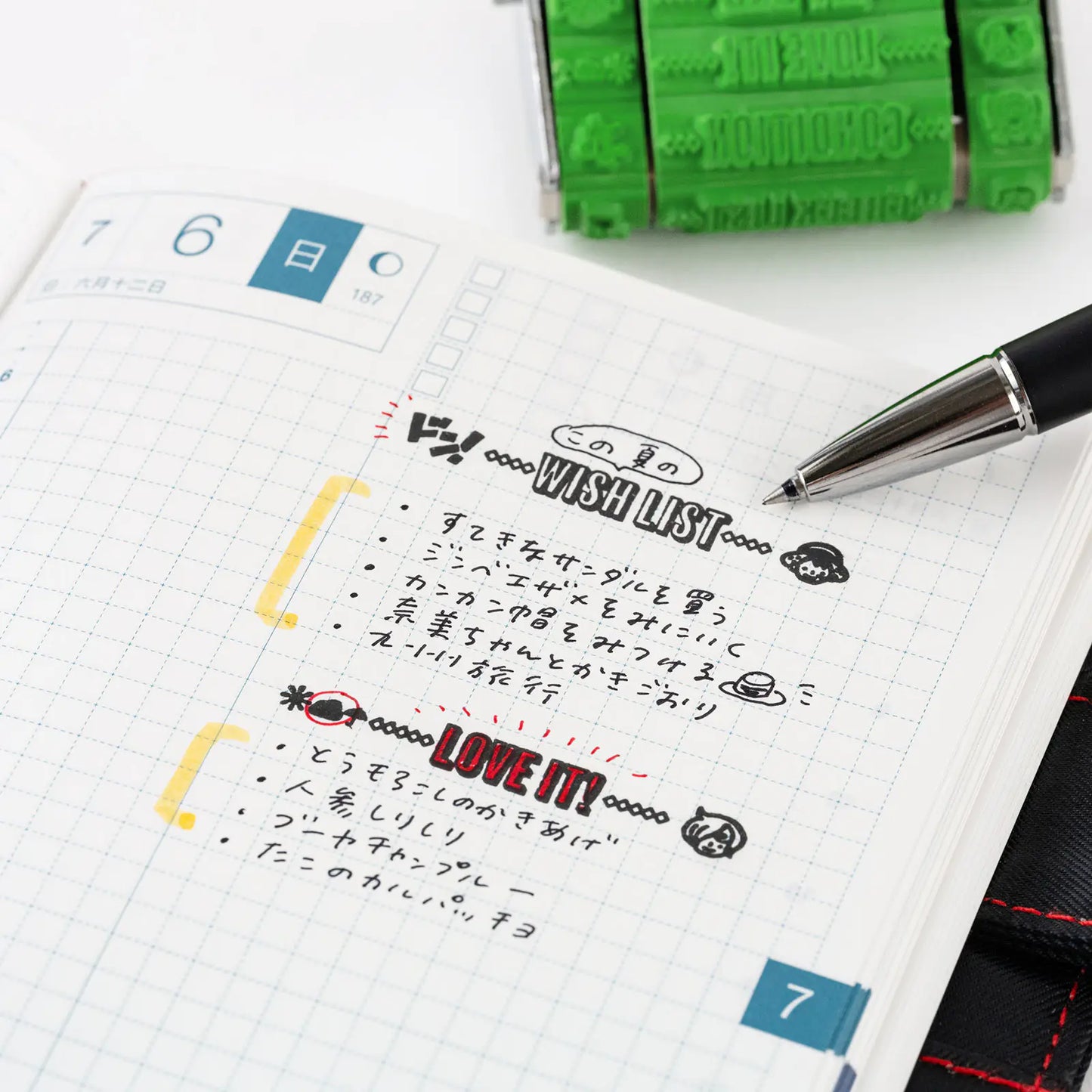 PRE-ORDER Sanby x Hobonichi: Rotating Stamp for the Techo - One Piece , 2026 Hobonichi Accessories
