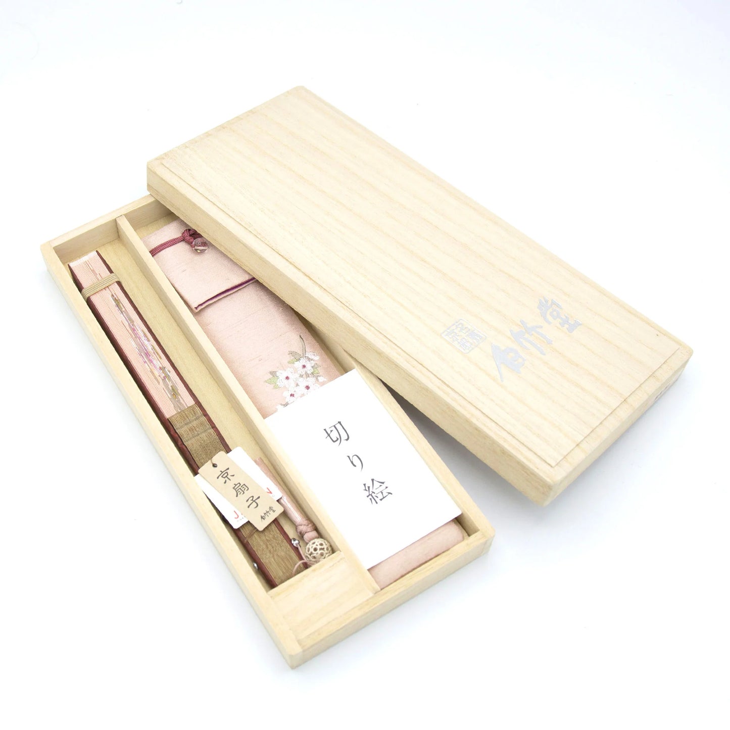 Kyo-sensu (Japanese folding fan) for Women - Kirie / Cherry Blossom - , Made in Kyoto, Japan, Kyoto sensu