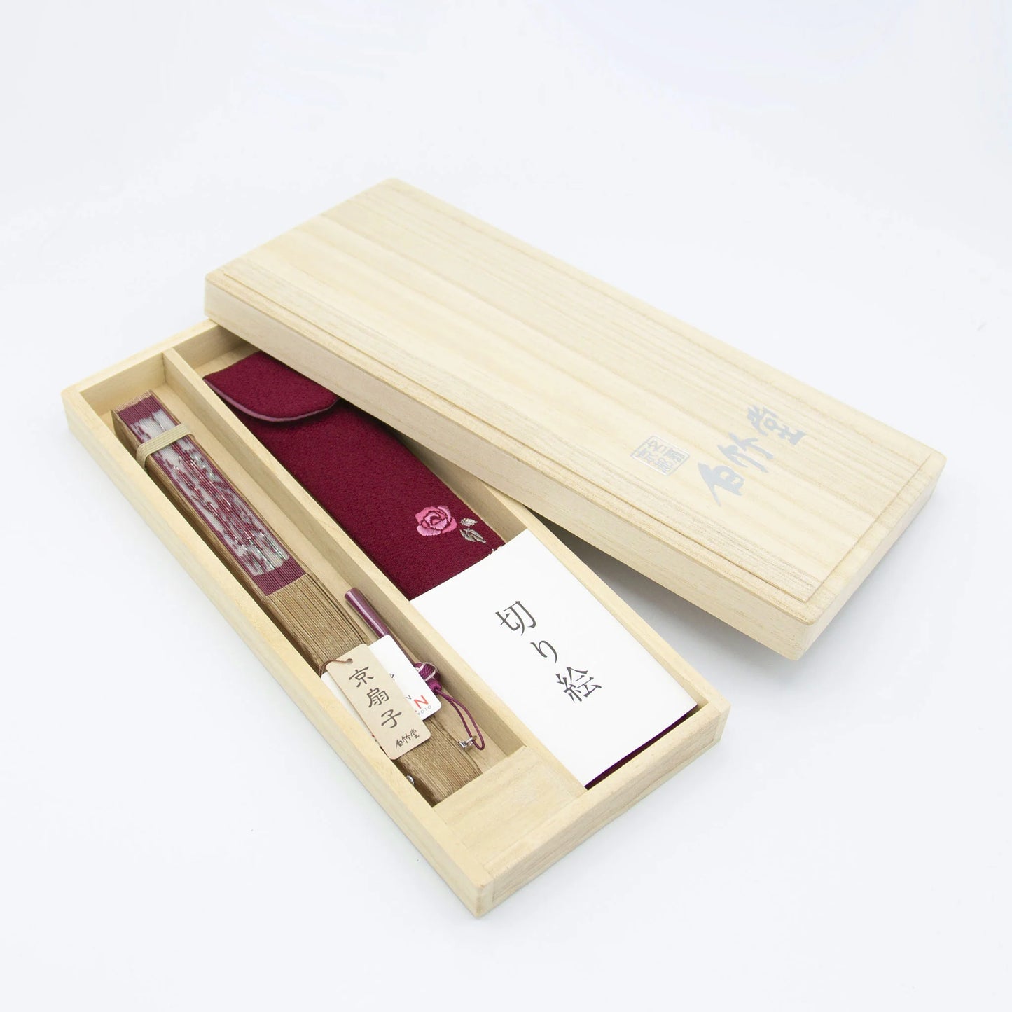 Kyo-sensu (Japanese folding fan) for Women - Kirie / Cherry Blossom - , Made in Kyoto, Japan, Kyoto sensu