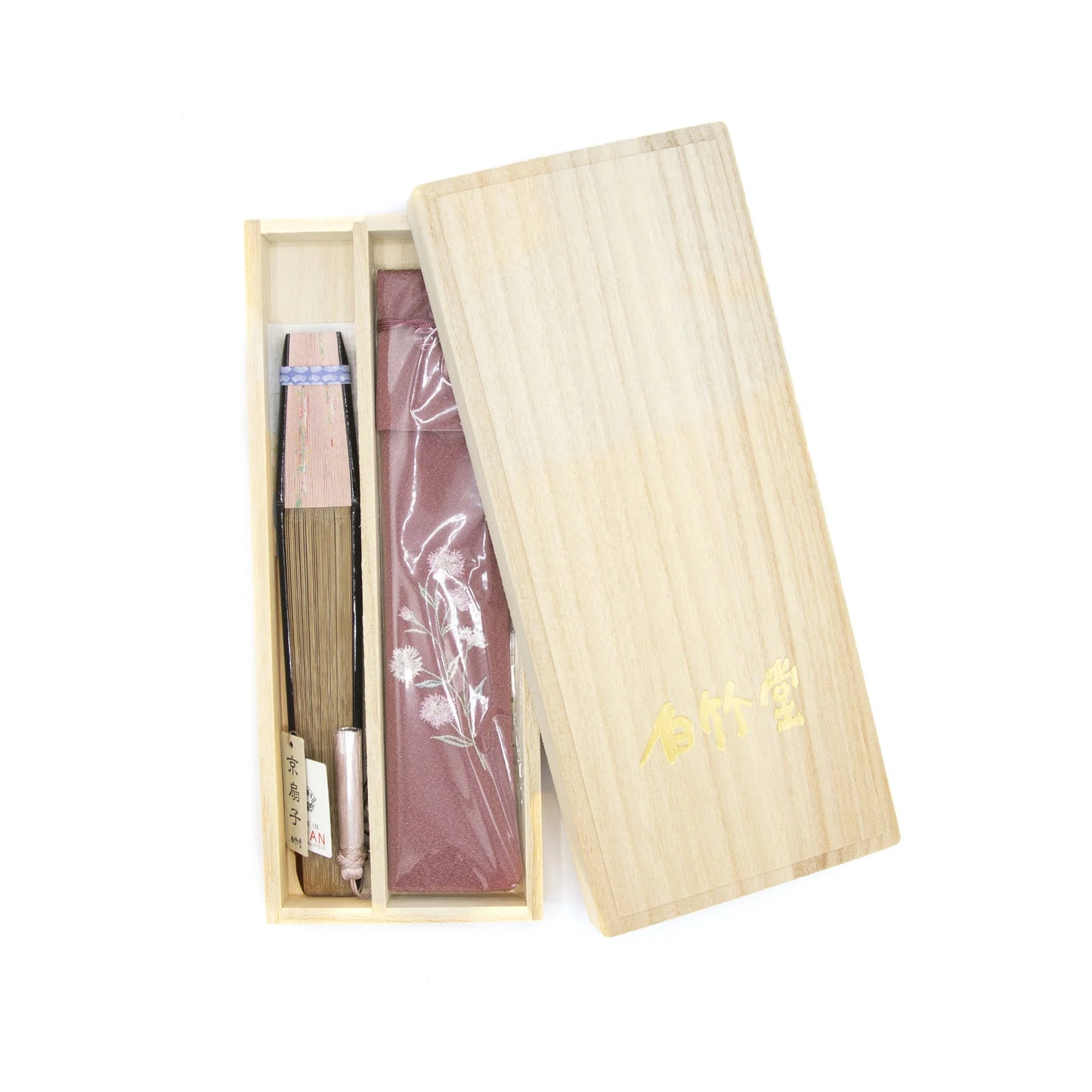Kyo-sensu (Japanese folding fan) for Women - Cherry Blossom - , Made in Kyoto, Japan, Kyoto sensu