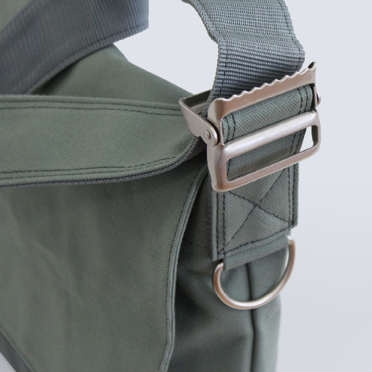Shoulder Bag - Bicycle Messenger Bag Design / Green Gray -, Bike Messenger Bag, Cross Body Bag