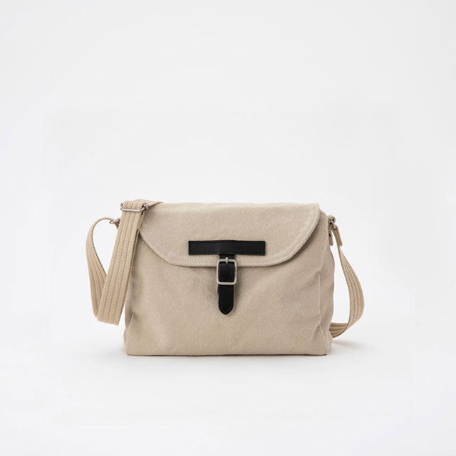 Small Shoulder Bag - Postal Mail Carrier Bag Design / Feather Gray -, Cross Body Bag