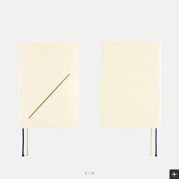 Hobonichi Techo 2025 Slash (Ivory) HON / A6 Size / Daily / Jan start / Mon start - English Edition