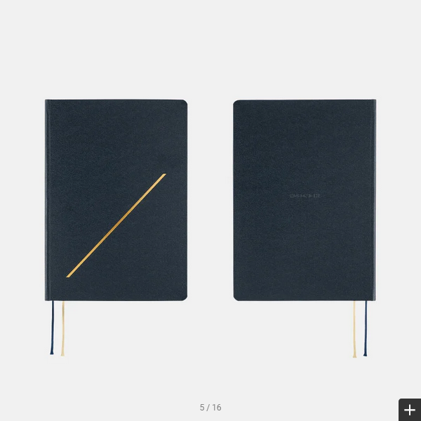 Hobonichi Techo 2025 Slash (Navy) HON / A5 Size / Daily / Jan start / Mon start - English Edition