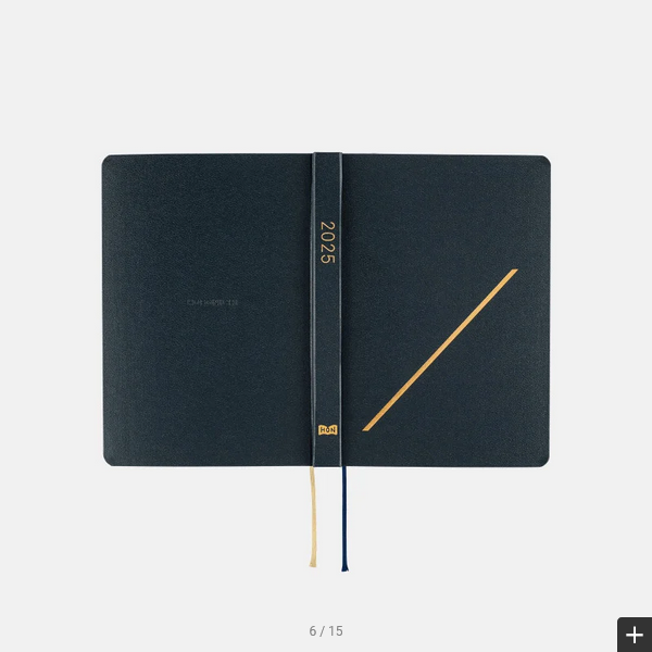 Sale! Hobonichi Techo 2025 Slash (Navy) HON / A6 Size / Daily / Jan start / Mon start - English Edition