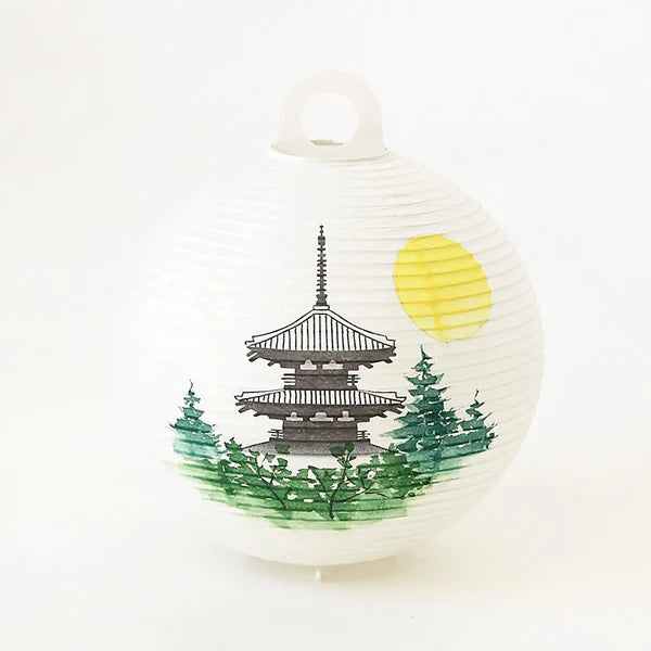 Small Gifu Lantern - Three-Storied Pagoda - , Japanese