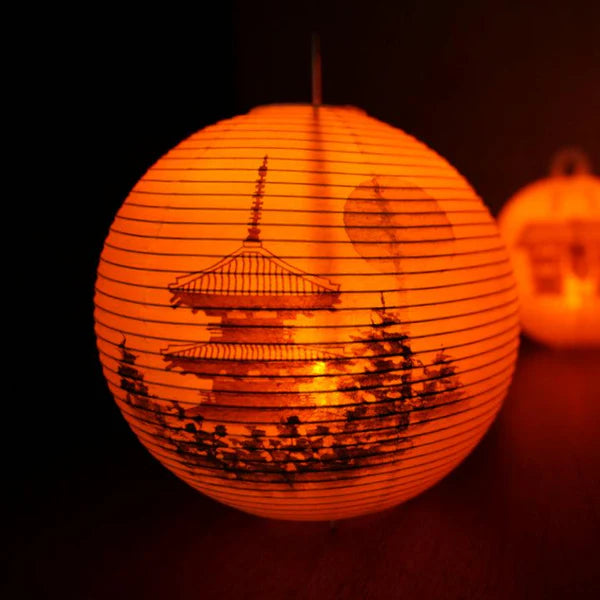 Small Gifu Lantern - Three-Storied Pagoda - , Japanese Chochin, traditional japanese paper lantern