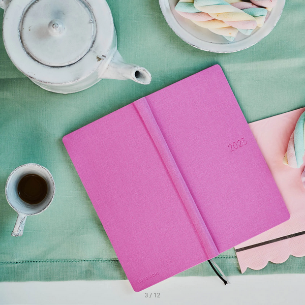 Sale! Hobonichi Weeks MEGA, Hobonichi Techo 2025 Colors: Sweet Purple Weeks Mega Hardcover Book / Weekly Horizontal / January start / Monday start - English Edition