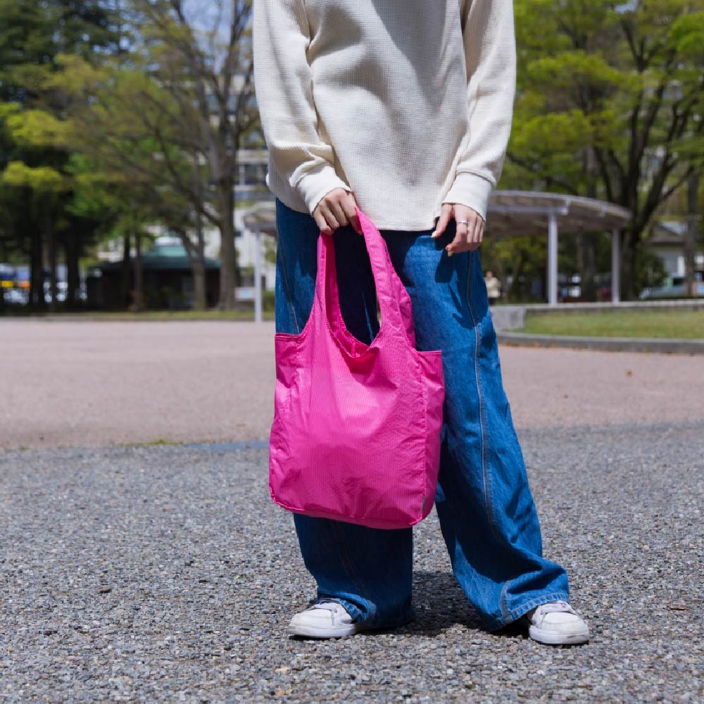 TO&FRO PACKABLE TOTE BAG S size - RED -