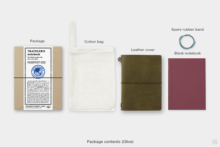TRAVELER'S COMPANY TRAVELER'S notebook Starter Kit - Passport Size / Olive -