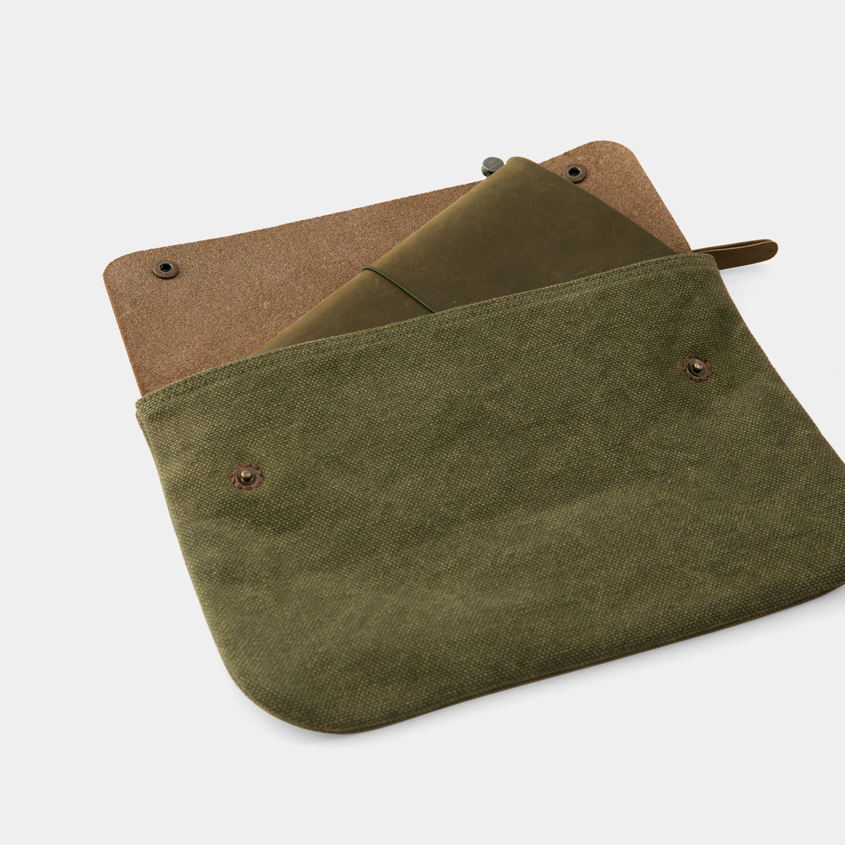 TRAVELER'S COMPANY Traveler's Factory Canvas Pouch - M Size / Olive -