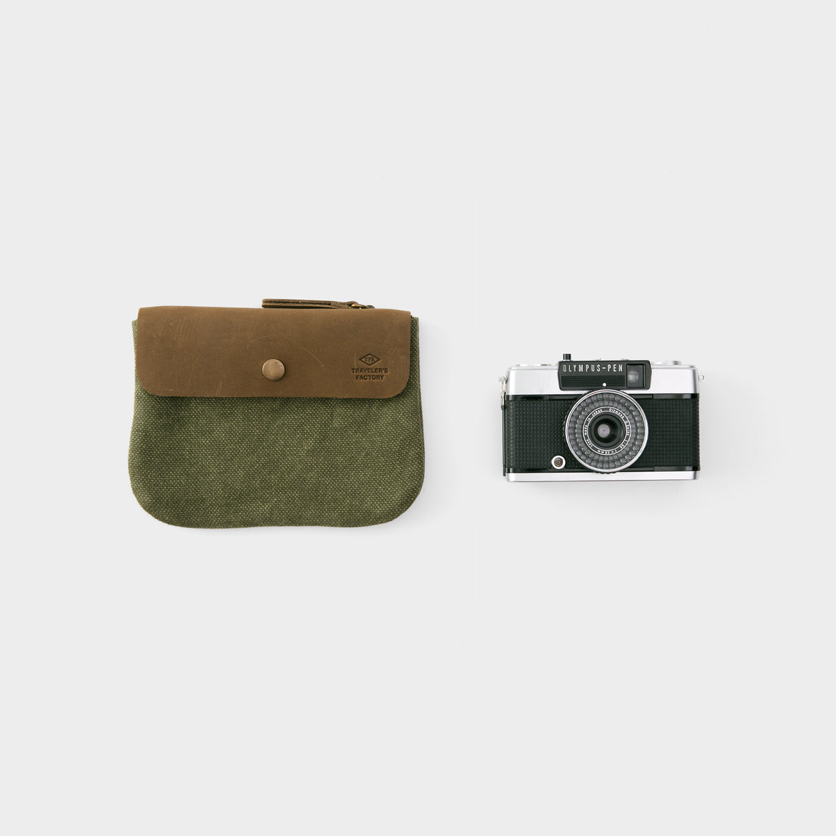 TRAVELER'S COMPANY Traveler's Factory Canvas Pouch - SS Size / Olive -