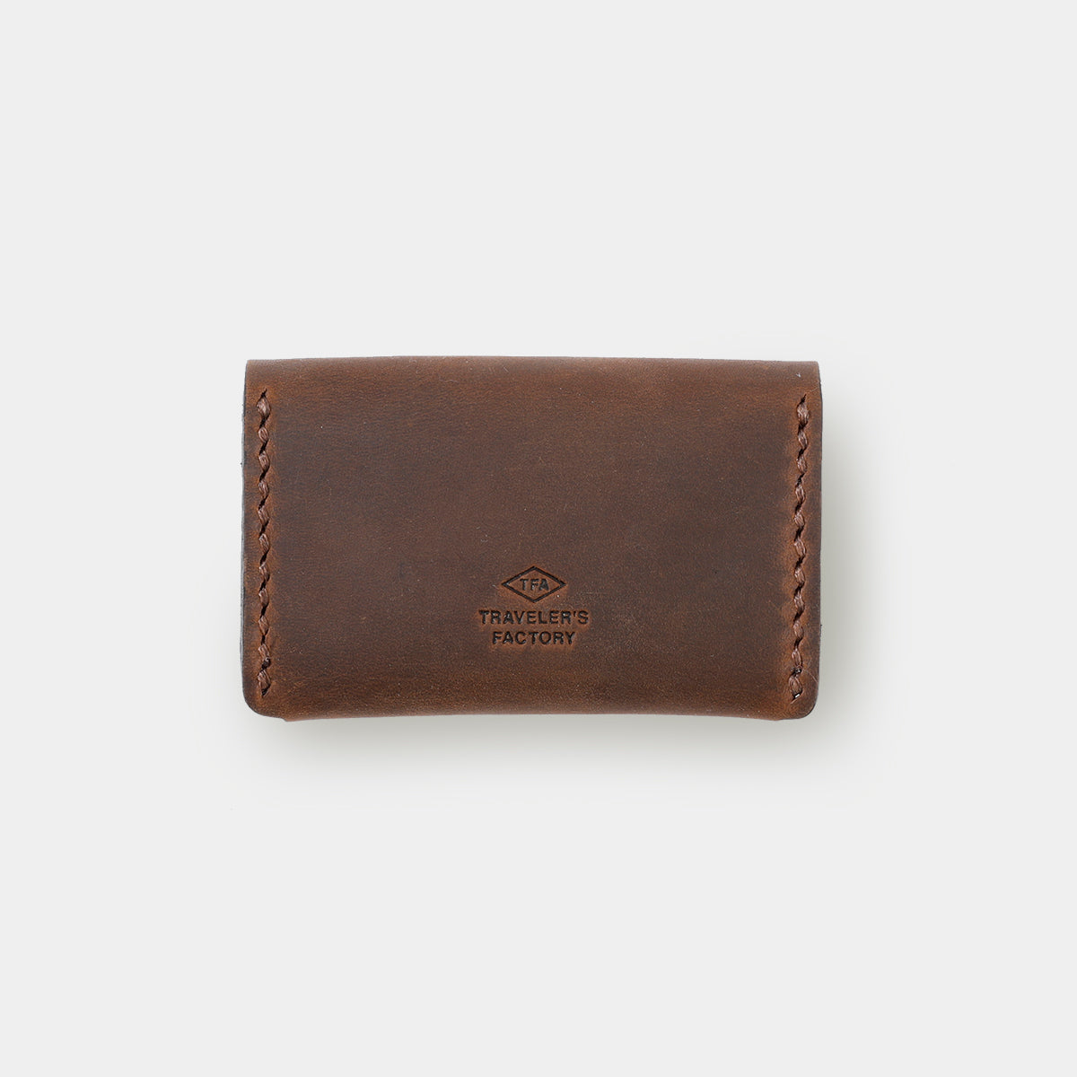 TRAVELER'S COMPANY Traveler's Factory Leather Card Case - Brown -