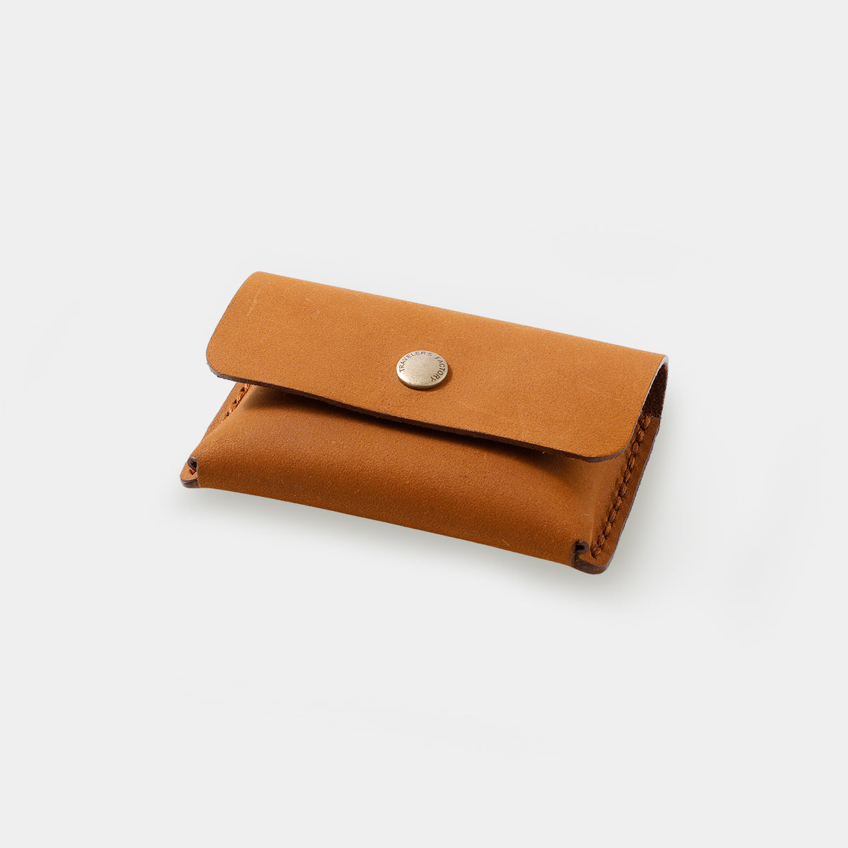 TRAVELER'S COMPANY Traveler's Factory Leather Card Case - Camel -