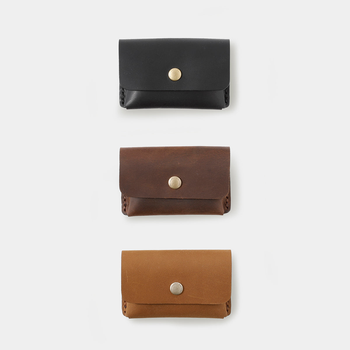 TRAVELER'S COMPANY Traveler's Factory Leather Card Case - Black -