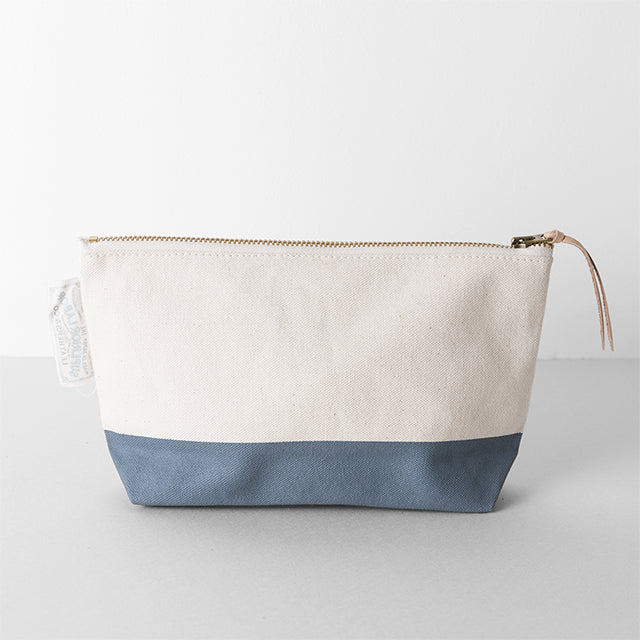 TRAVELER'S COMPANY Traveler's Factory x The Superior Labor Engineer Pouch - Medium Size / Blue Gray -