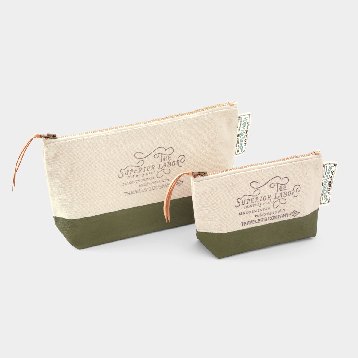 TRAVELER'S COMPANY Traveler's Factory x The Superior Labor Engineer Pouch - Small Size / Olive -