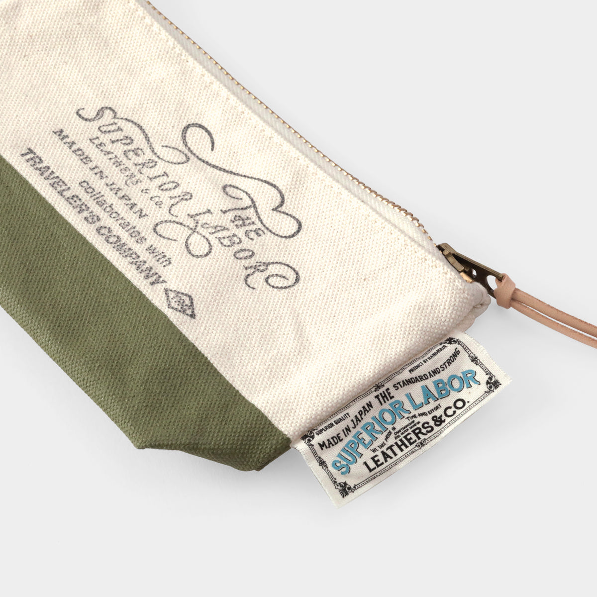 TRAVELER'S COMPANY Traveler's Factory x The Superior Labor Engineer Pouch - Medium Size / Olive -
