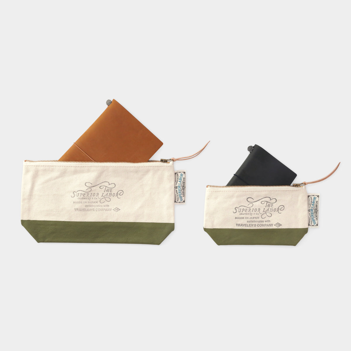 TRAVELER'S COMPANY Traveler's Factory x The Superior Labor Engineer Pouch - Small Size / Olive -