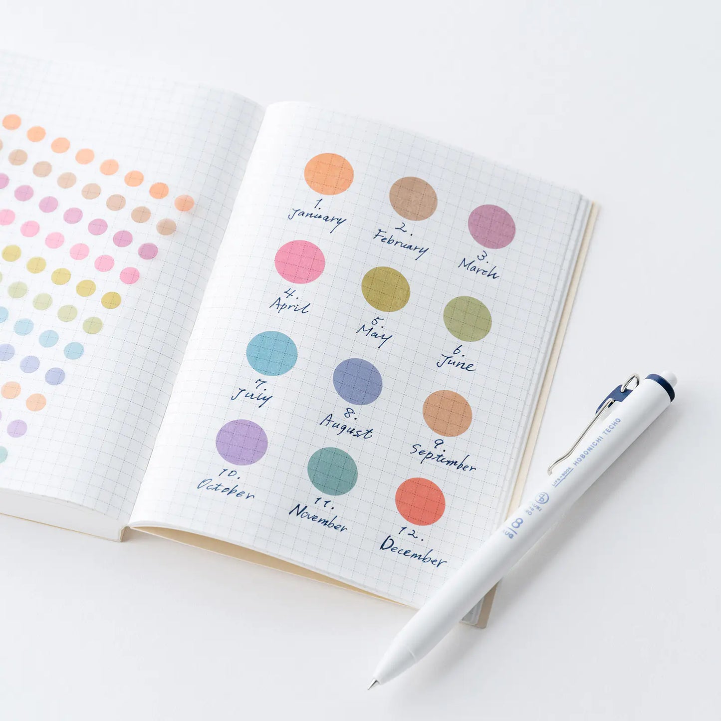 PRE-ORDER TSUKI no IRO: Dot Stickers , 2026 Hobonichi Accessories