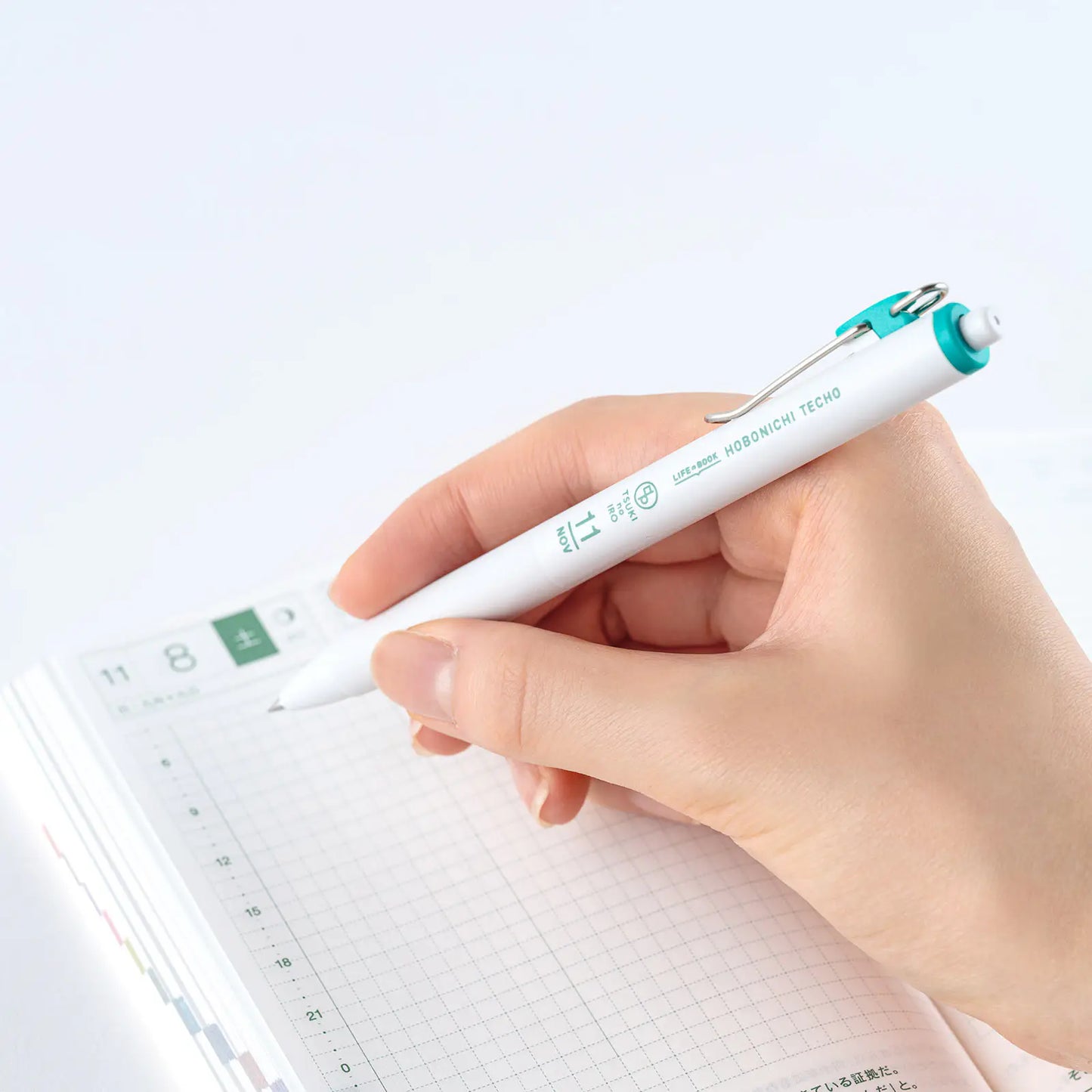 PRE-ORDER TSUKI no IRO: Uniball One 0.38mm - Set of 6 with Case Jan-June Set / July-Dec Set , 2026 Hobonichi Accessories