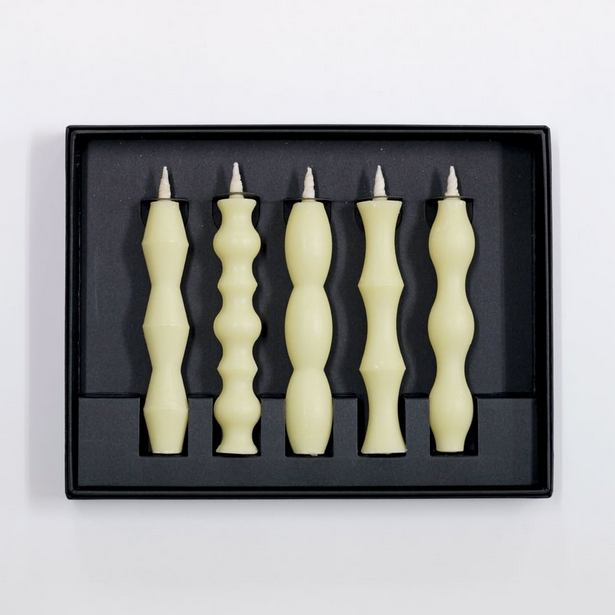 Takazawa Candle NANAO Candles 5 pcs Set, Japanese Wa-Rousoku (Japanese candle)
