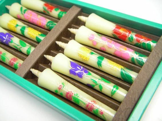 Takazawa Candle Picture Candles 10 pcs Set - Four Seasons Flower -