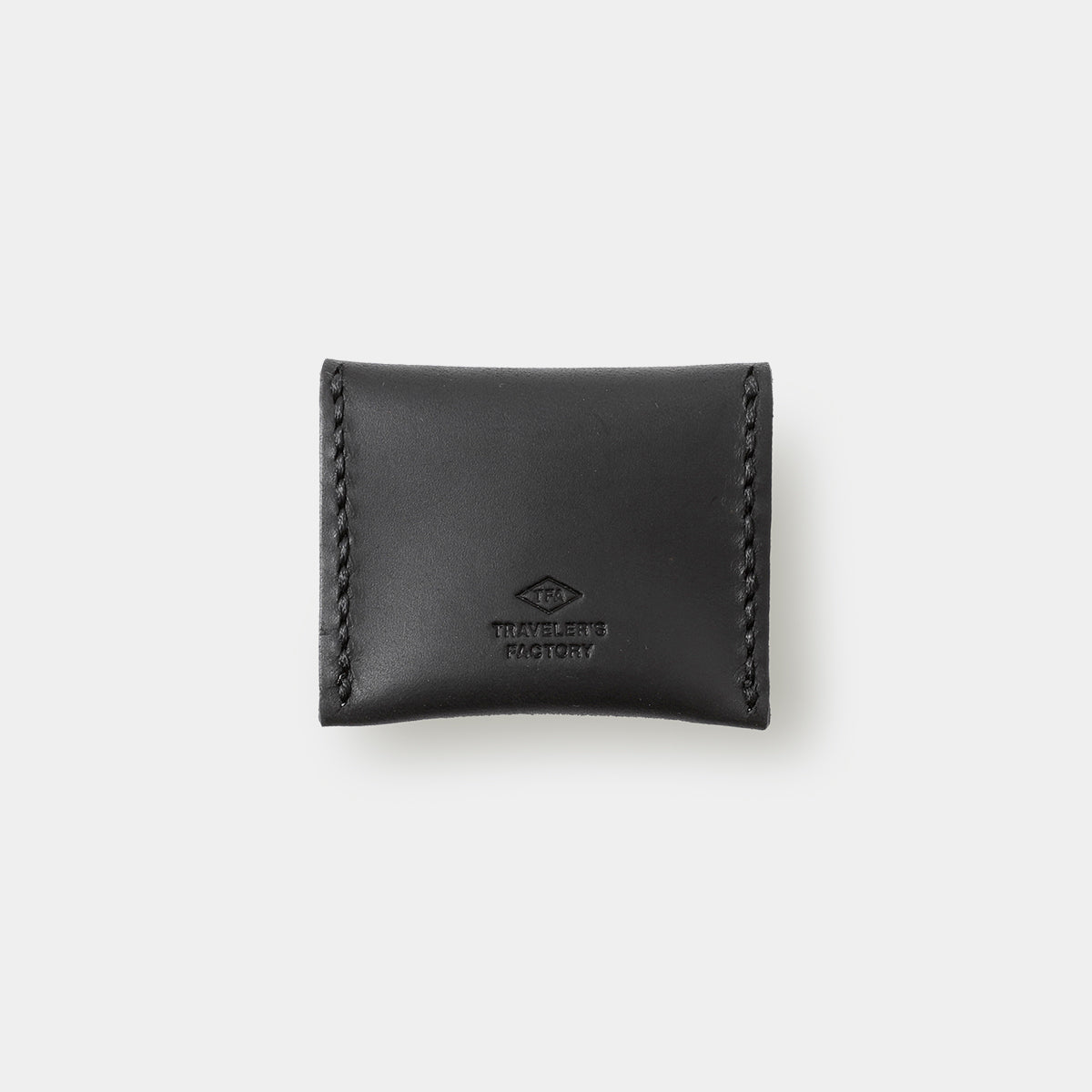 TRAVELER'S COMPANY Traveler's Factory Leather Coin Case - Black -