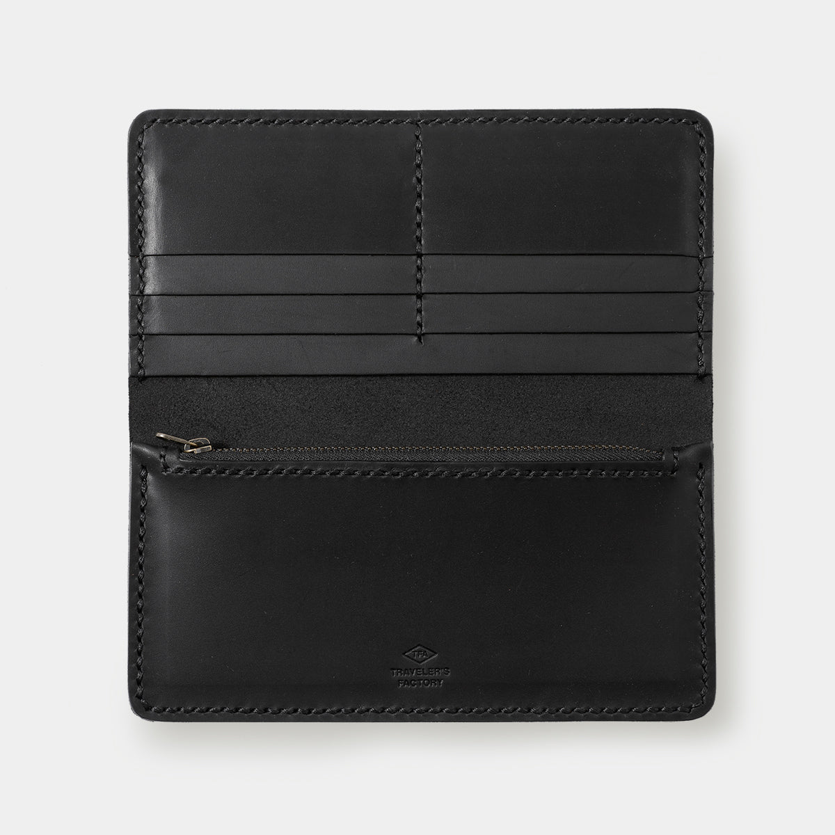 TRAVELER'S COMPANY Traveler's Factory Leather Long Wallet - Black -