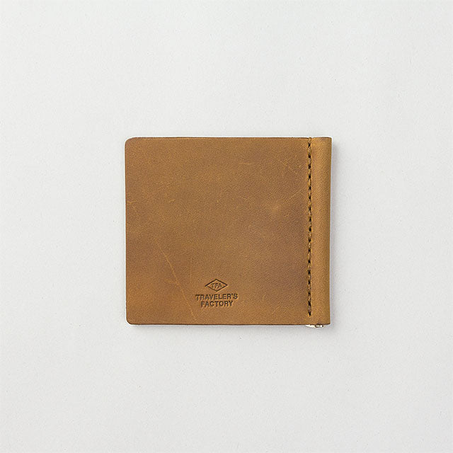 TRAVELER'S COMPANY Traveler's Factory Leather Money Clip - Camel -